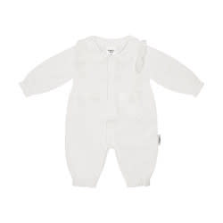 White Elegant Girl's Romper